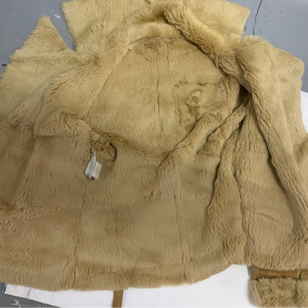 Tan Shearling Women's Jacket - Picture 10 of 13